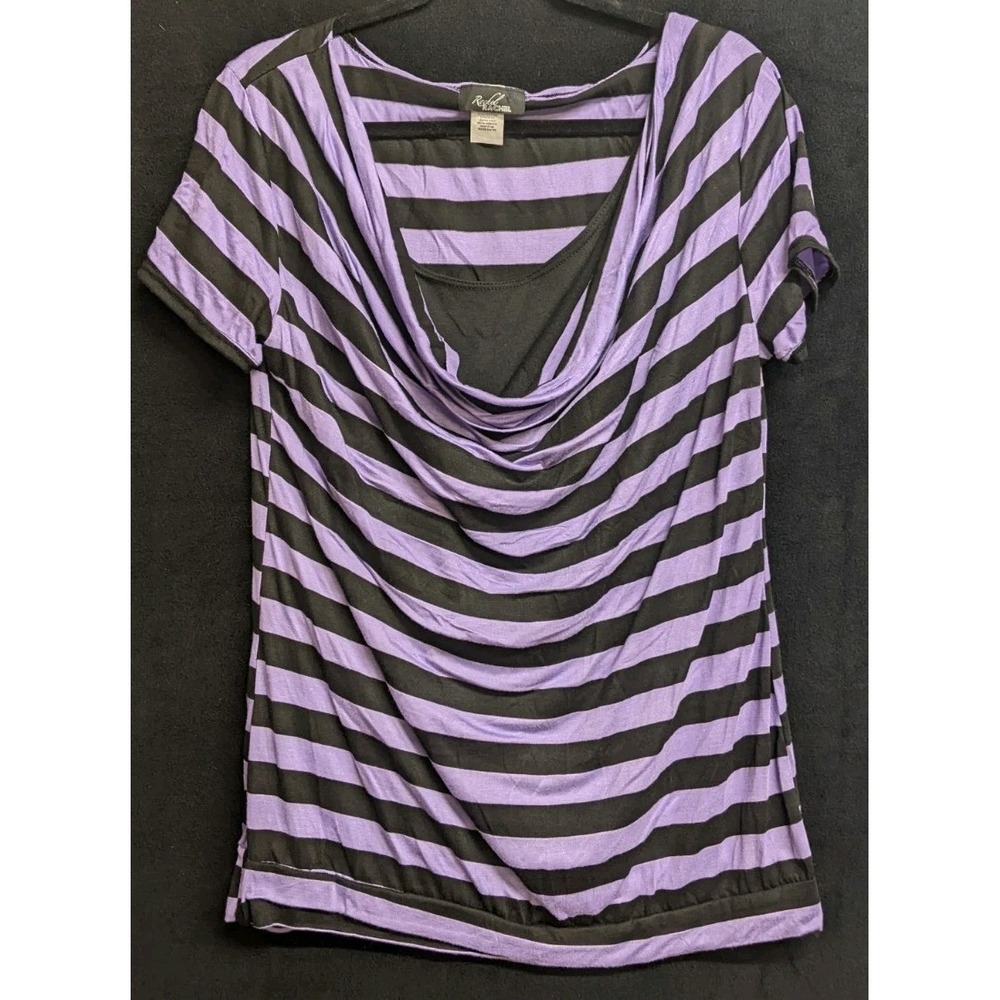 Rachel Rachel Purple Striped Shirt Women's Size 1X.      (1412)